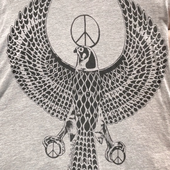 Lauren Moshi Eagle Scoop Neck T-shirt - M - Picture 5 of 5